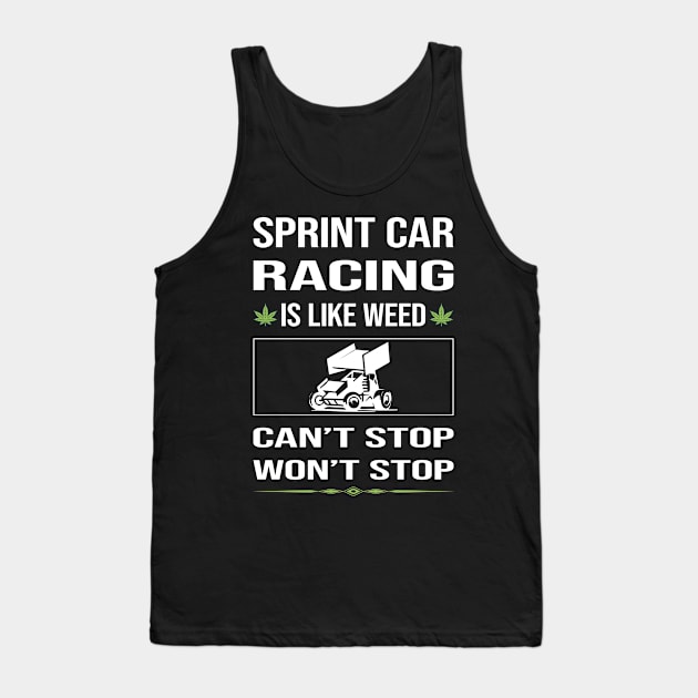 Funny Cant Stop Sprint Car Cars Racing Tank Top by lainetexterbxe49